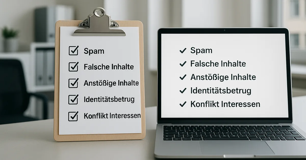 Illustration: unzulaessige google bewertung erkennen checkliste – Google-Bewertungen, Entferne-Bewertungen.de